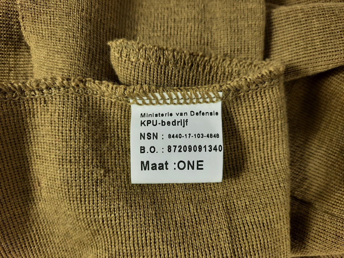 50% Wool Extra Long Snood Dutch Army Genuine Surplus Scarf Tails Mustard 3946