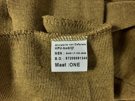 50% Wool Extra Long Snood Dutch Army Genuine Surplus Scarf Tails Mustard 3946