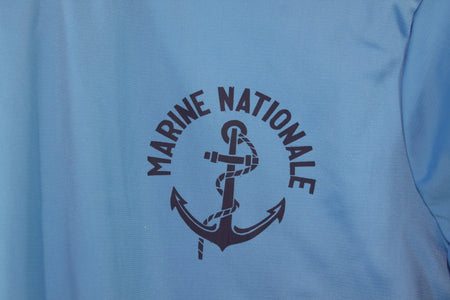Genuine Surplus French Naval Sports Top Navy Military T-Shirt 38-40" (2183)