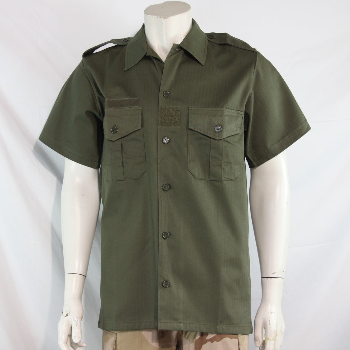 NEW Copy of French Army Short Sleeve Shirt Warm Weather Olive (4277)