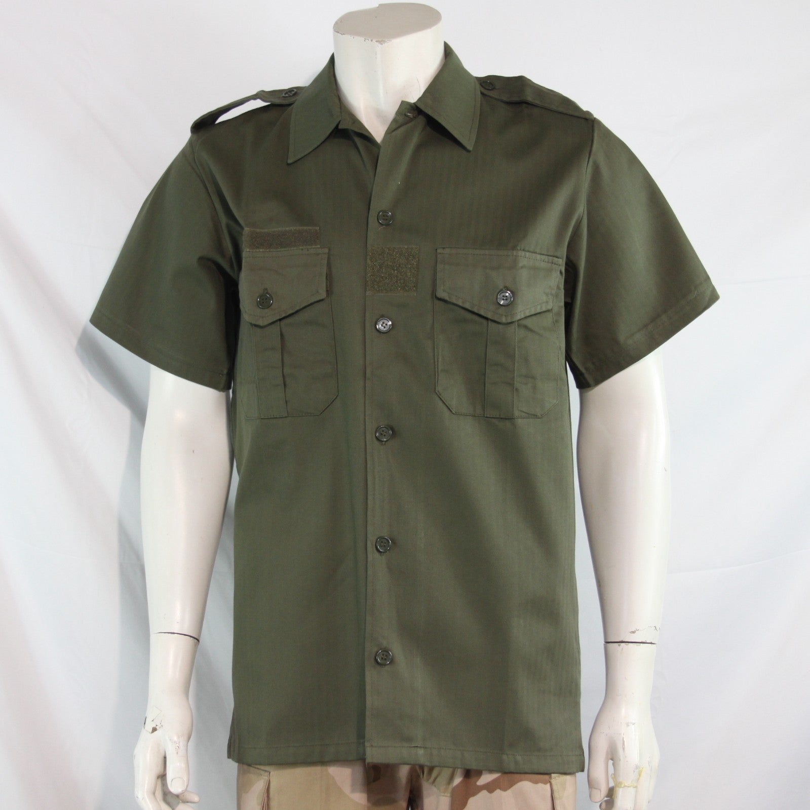 NEW Copy of French Army Short Sleeve Shirt Warm Weather Olive (4277)