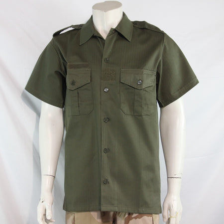 NEW Copy of French Army Short Sleeve Shirt Warm Weather Olive (4277)