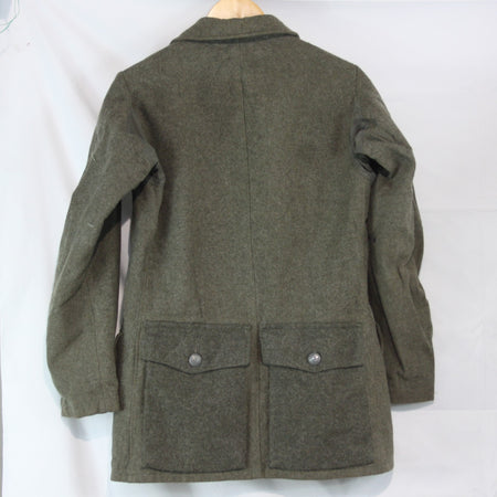 Dated 1942 Swedish Mens Wool Field jacket Olive Genuine Surplus 34-36"  (3802)