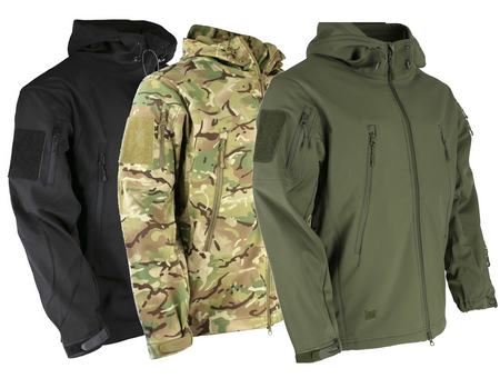 End of Line KT Patriot Softshell Jacket Black Green Camo Tactical military