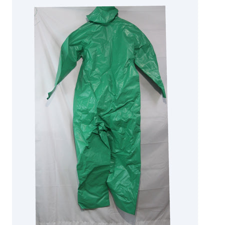 Waterproof Overall French Army Coverall Rubber type Suit Green Surplus (3947)