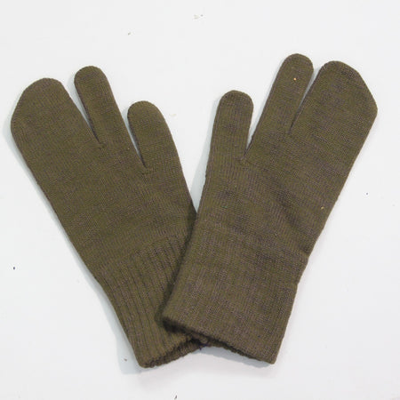 Vintage Mittens Knitted East European Mitts Genuine Surplus Army 9-10 (4409)