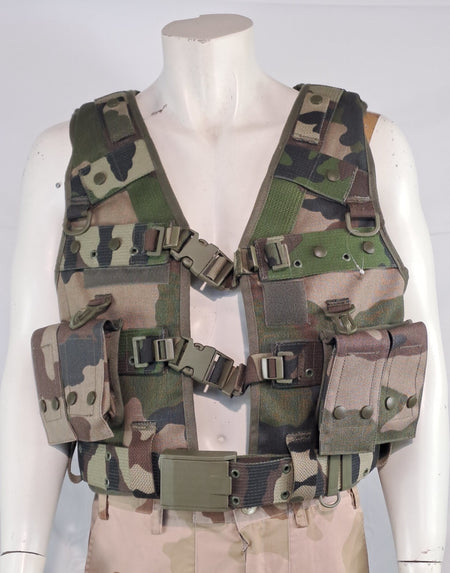 Genuine Surplus French Army Military Assault Vest CCE Camo Medium (2386)
