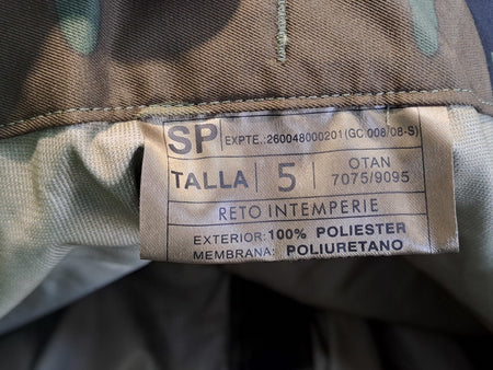 New Genuine Surplus Spanish Military Waterproof Over Trousers Woodland (2539)