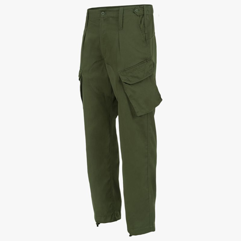 Highlander Midweight Delta Trousers Military Style Black Olive Camo Polycotton