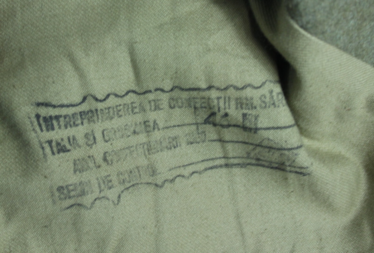 Genuine Surplus Romanian Wool Jacket Ex Army Vintage Small Mens / Womens (3225)