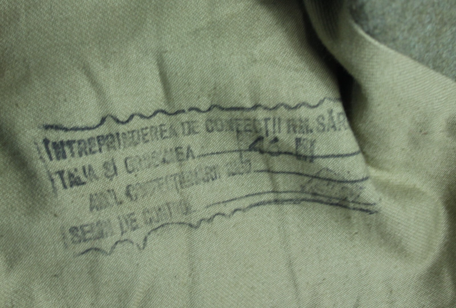 Genuine Surplus Romanian Wool Jacket Ex Army Vintage Small Mens / Womens (3225)