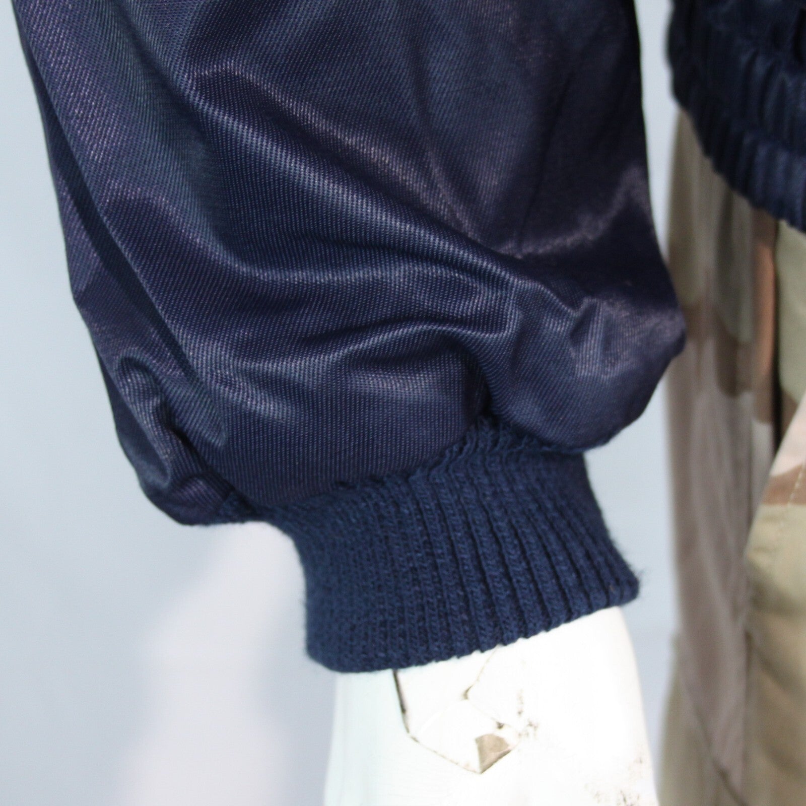 Genuine Surplus French Military Bomber Jacket Pilot Style Navy 44" (3211)