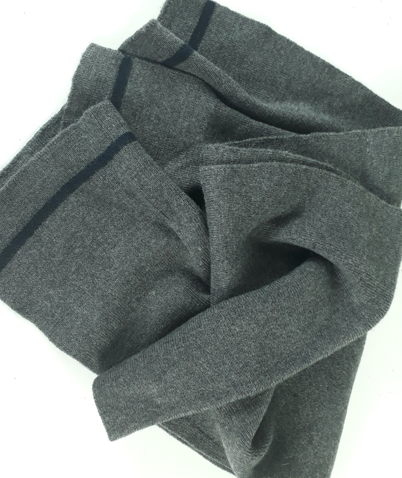 Vintage Wool Blend Grey Scarf German Army Genuine Surplus (4047)