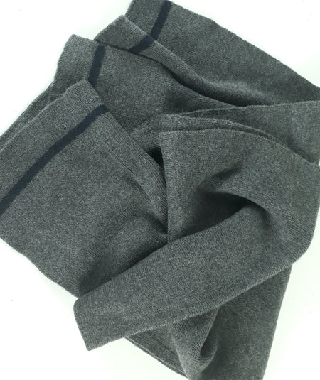 Vintage Wool Blend Grey Scarf German Army Genuine Surplus (4047)