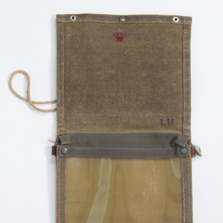 Genuine Surplus Vintage Swedish Army Map Case Canvas (4404)