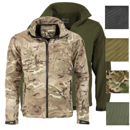 Highlande AB-tex Odin Softshell Jacket Water  Wind Resistant HC Army Style Camo