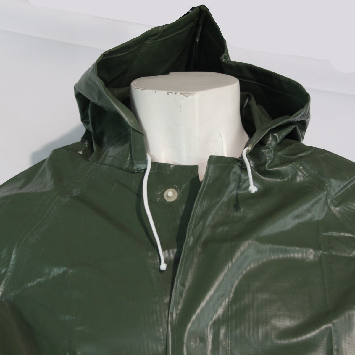 French Military Long Raincoat PVC Waterproof JacketGenuine Surplus 42-44" (3860)
