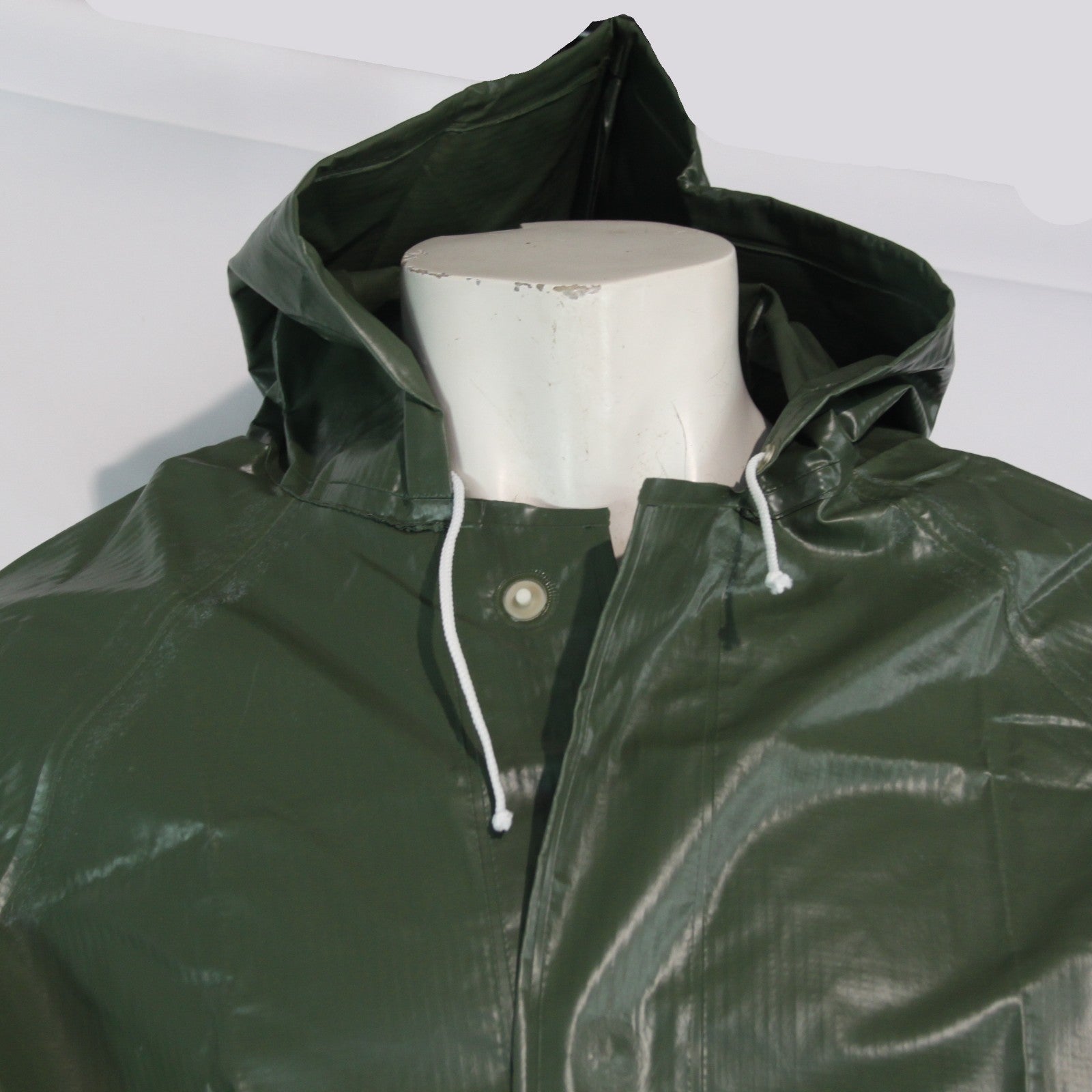 French Military Long Raincoat PVC Waterproof JacketGenuine Surplus 42-44" (3860)