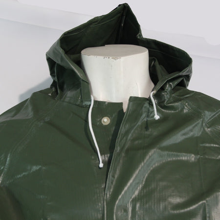 French Military Long Raincoat PVC Waterproof JacketGenuine Surplus 42-44" (3860)