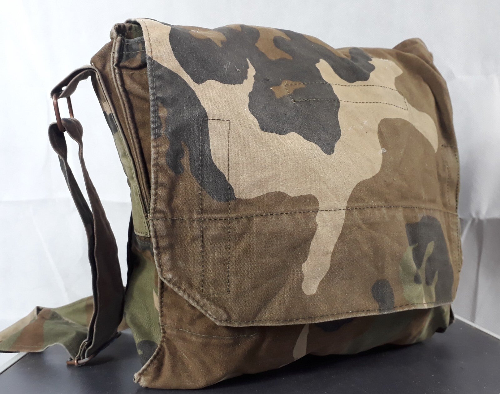 Genuine Surplus Croatian Side Bag Vintage Lightweight Canvas Camo Shoulder 3349