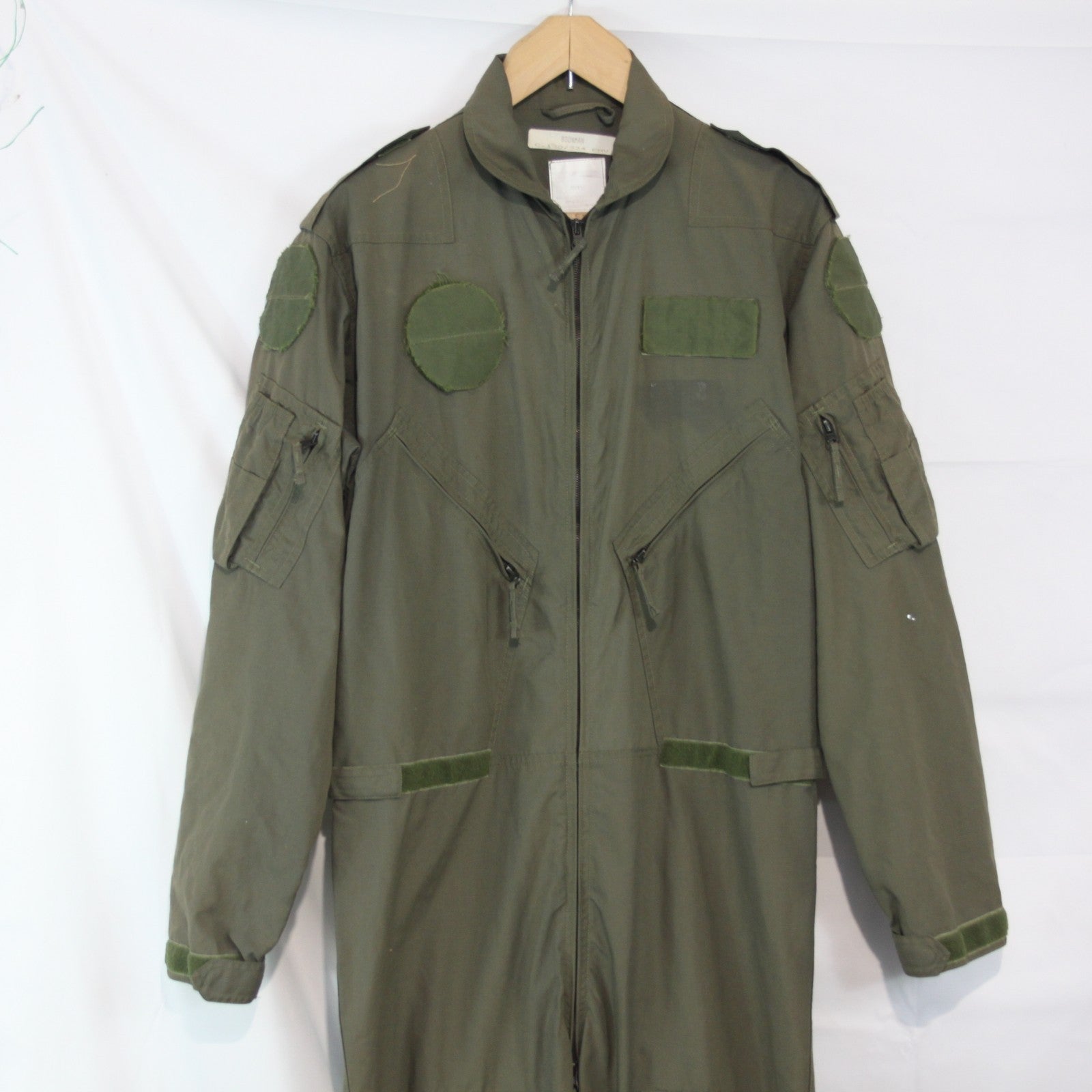 Dutch Military Airforce Flight Suit Olive Coverall Genuine Surplus 42" (3998)