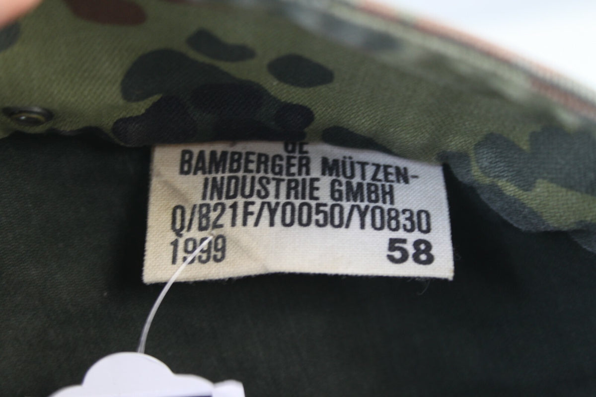 Genuine Surplus German Flektarn Camo Field Cap Fatigue Hat Flecktarn Camouflage