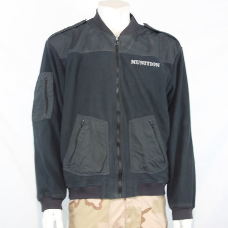Genuine Surplus Austrian Army Fleece Jacket Black Munition 40-42" (3166)