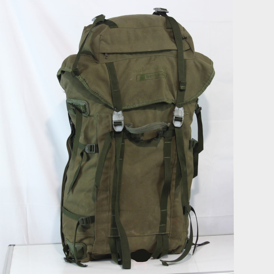 Vintage Berghaus Cyclops British Army Bergen Olive Rucksack Genuine Surplus 3759