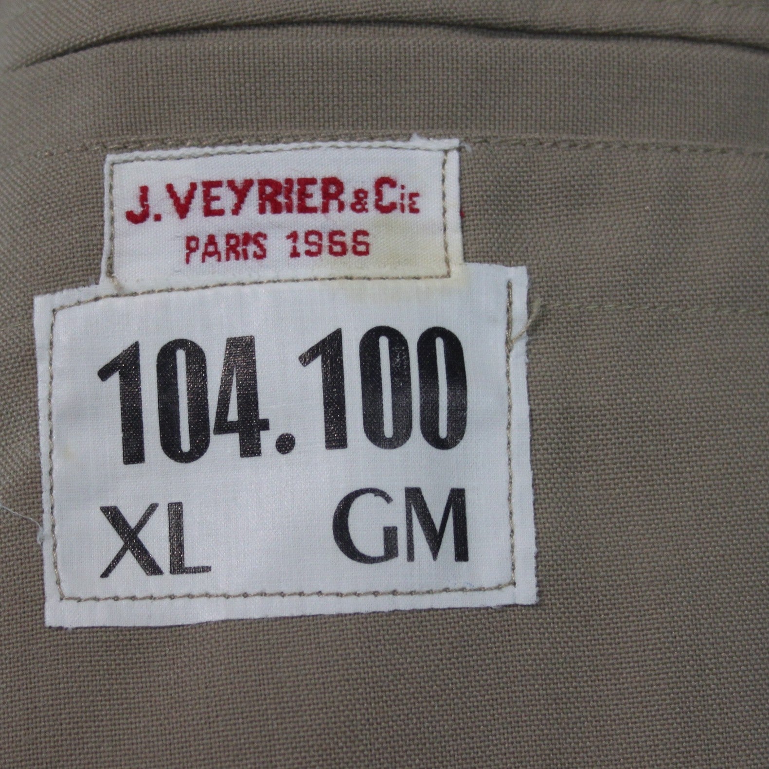 1960's French Army Dress Jacket Genuine Surplus Sand Beige Uniform (3554)