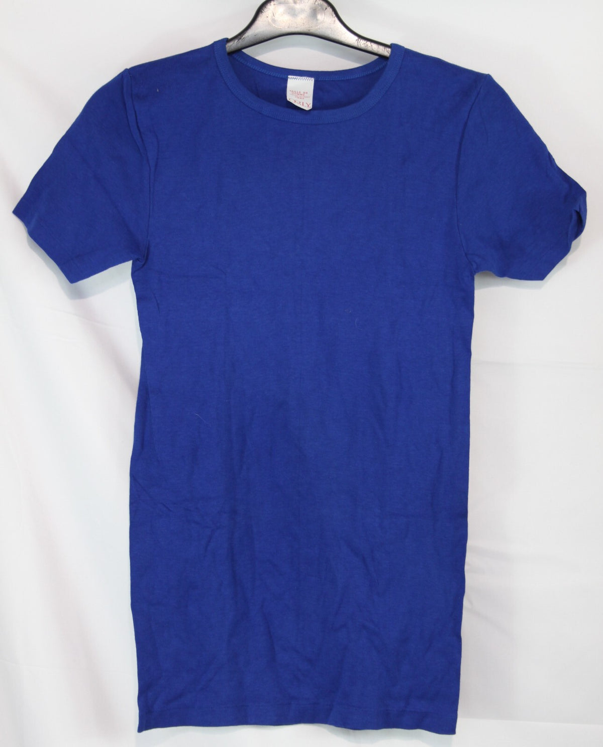 Genuine Surplus French Vintage Stretch Fit Blue  T-Shirt Short Sleeve Ex Army 36