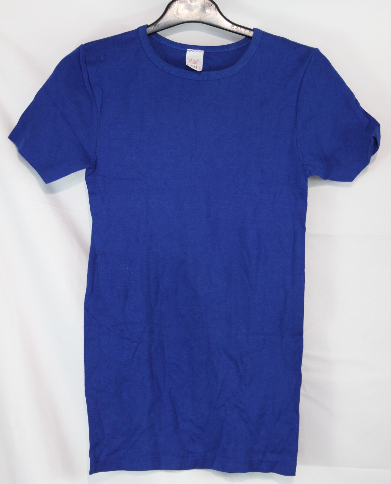 Genuine Surplus French Vintage Stretch Fit Blue  T-Shirt Short Sleeve Ex Army 36