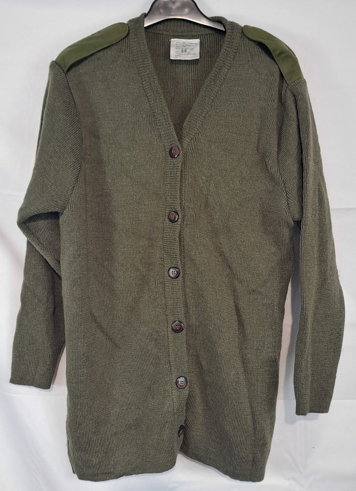 Genuine Surplus British Army & R Marines Cardigan Womens Olive Green 35" (1606)