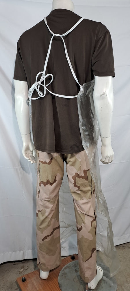 Genuine Surplus Belgian Army Clear Medical Apron Tie Fasten PVC (3112)