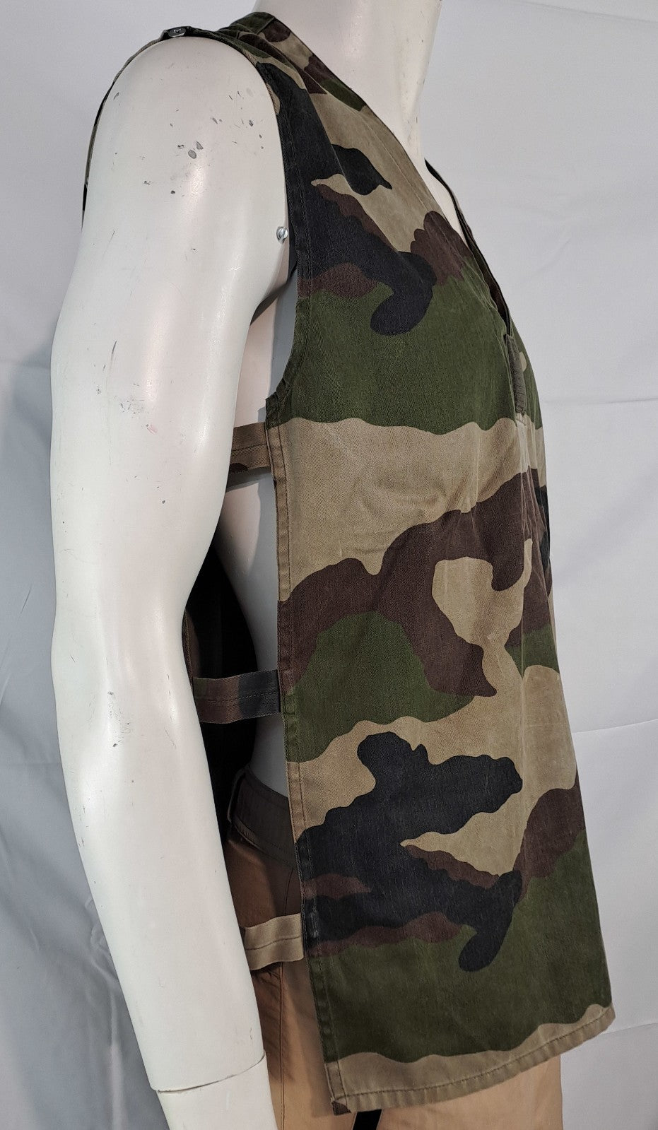 Genuine Surplus French Army CCE Camouflage Tabard Goa Vest Open Sides