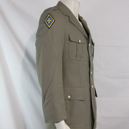 Smart Casual Jacket French Army Surplus Dress Beige Grey Grade 2 38" Chest (3494