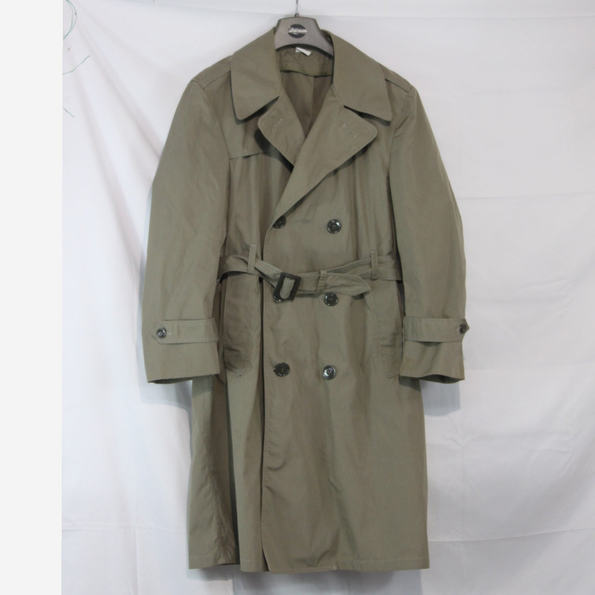 US Army Raincoat Trenchcoat Unlined Beige Genuine Surplus 38" Chest (4135)