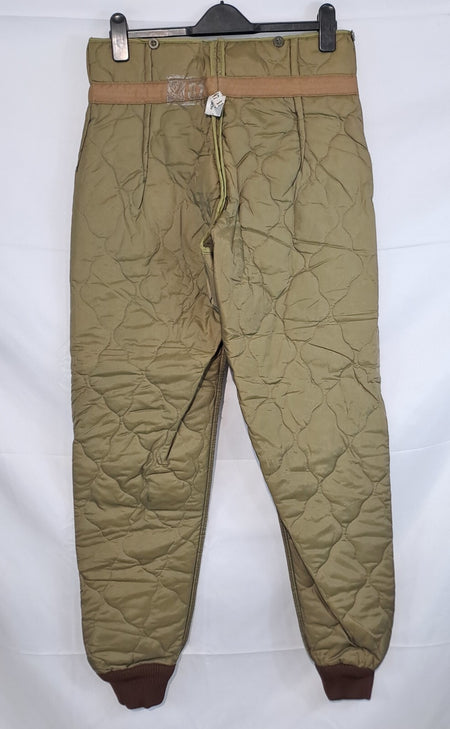 Genuine Surplus Czech Army Quilted Over-Trouser Liners Padded Thermal (3002)