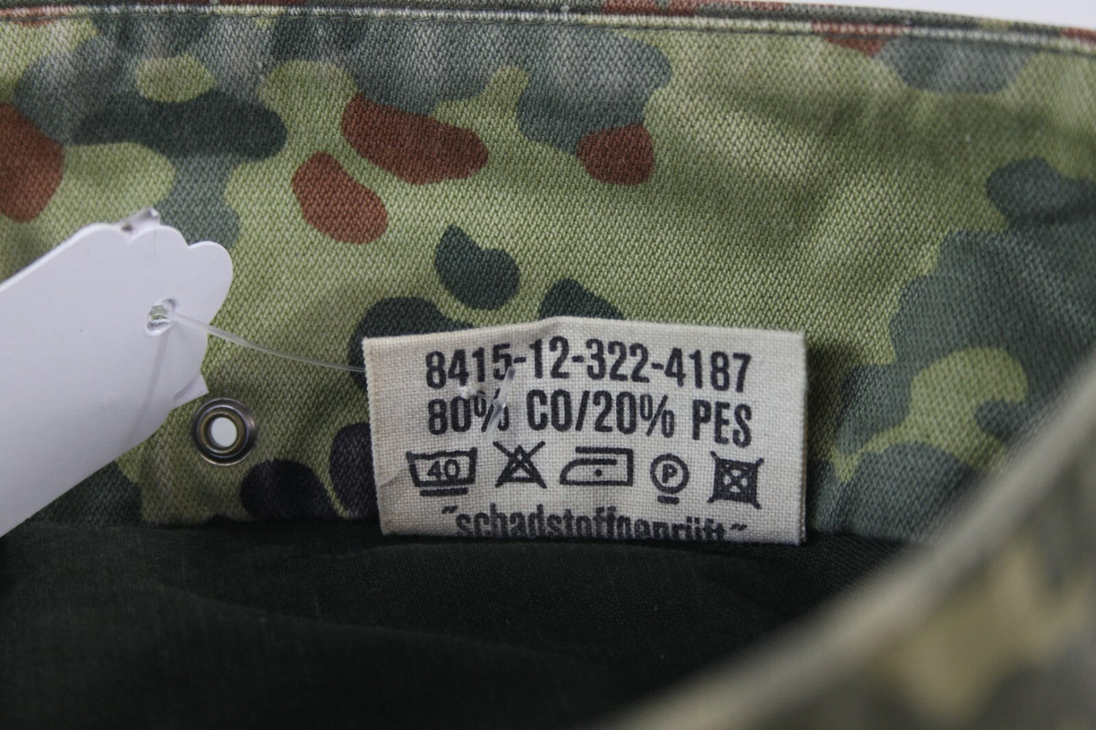 Genuine Surplus German Flektarn Camo Field Cap Fatigue Hat Flecktarn Camouflage