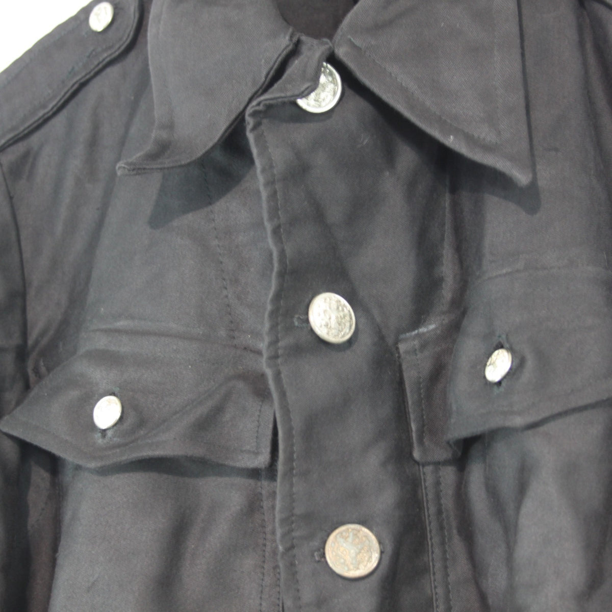 Vintage Dutch Coverall Black 40-42" Chest Genuine Surplus Belted (4169)