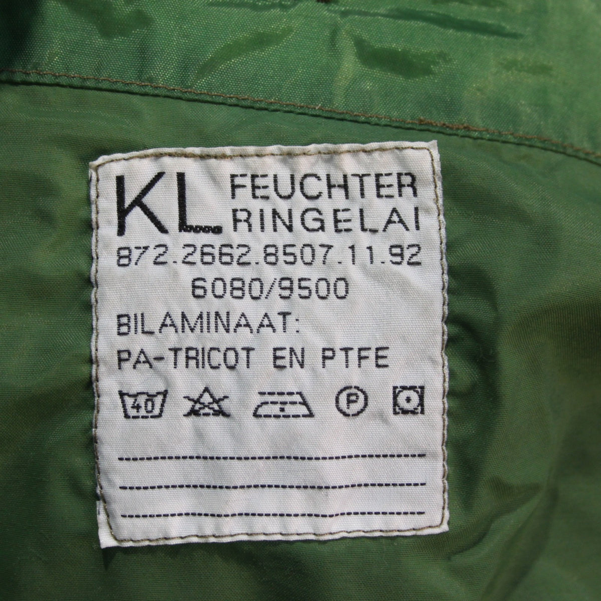 Dutch Army Waterproof Lined Jacket Motor Mechanic Genuine Surplus 44-46"  (4302)