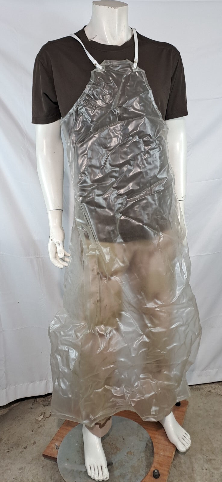 Genuine Surplus Belgian Army Clear Medical Apron Tie Fasten PVC (3112)