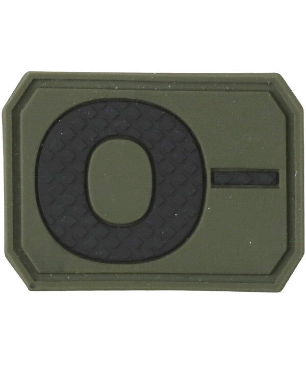 Kombat Blood Group Rubber Patches  Army RAF SAS Patch Badge