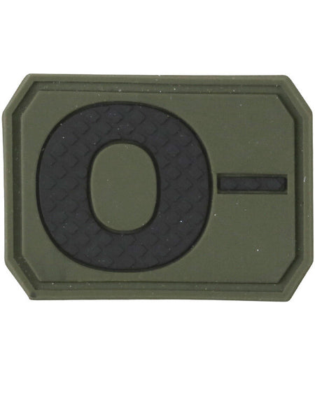Kombat Blood Group Rubber Patches  Army RAF SAS Patch Badge
