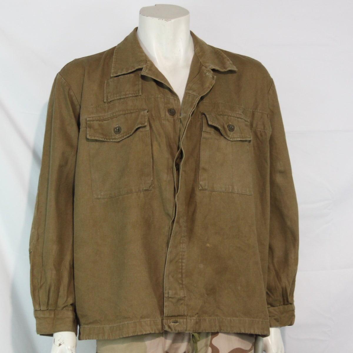Genuine Surplus Czech Army Vintage Tan Shirt Jacket Cotton 44-46" (3430)