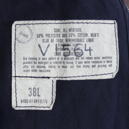 Genuine Surplus US Airforce Coat All Weather Navy Water Resistant 38" (3357)