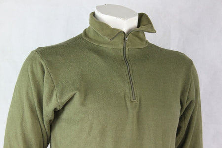 Genuine Surplus Dutch Army Thermal Zip Neck Top Norwegian style Olive G1