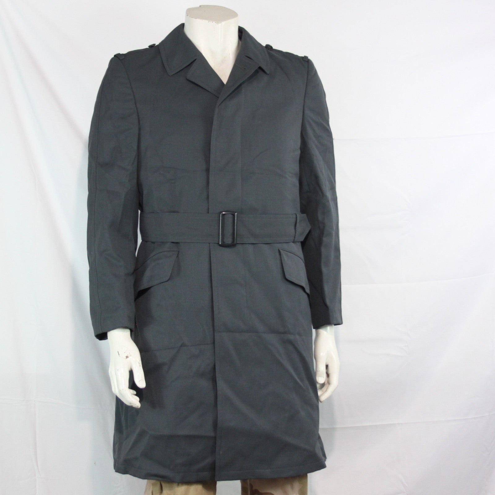 Genuine Surplus German Army Airforce Overcoat Belted Lined 34-36" (3360)