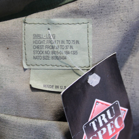 Truspec Military Style Camo BDU Shirt Woodland Camouflage Small Long (4144)