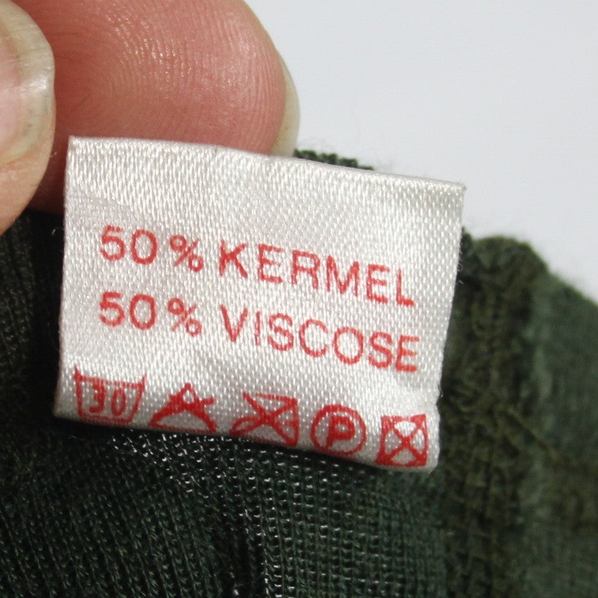 1990sGenuine Surplus French Army Military Balaclava Kermel FR Knitted Olive 3952