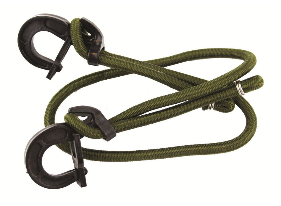 Highlander Olive Adjustable Bungee Strap Stretch Tarpaulin Fasten 8mm x 100cm